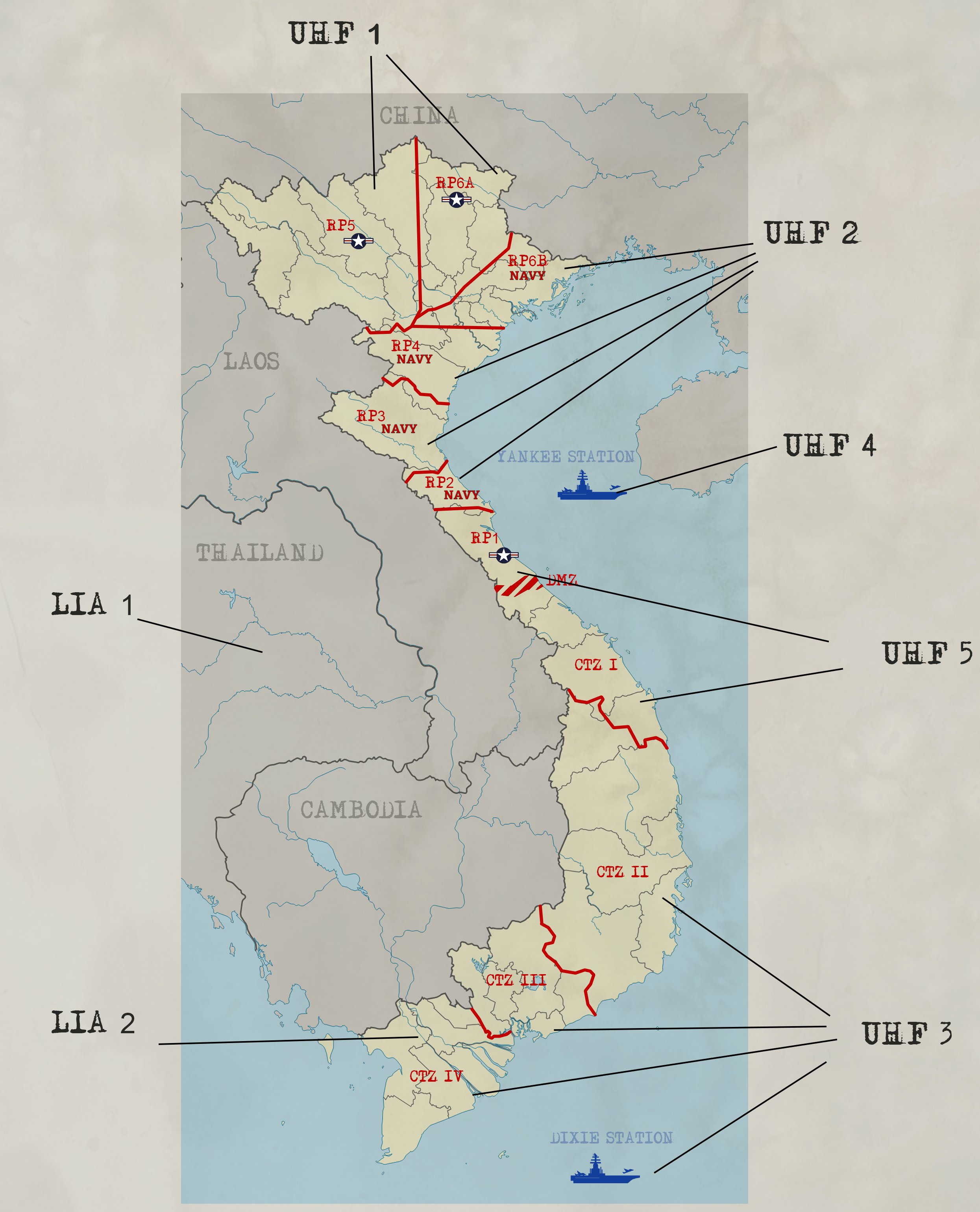 Sectors map